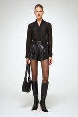VSP - Colette - Black Leather Short