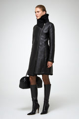 VSP - Mylena - Clotho Black Shearling Coat