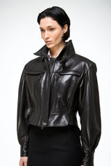 Gaia - Black Leather Jacket