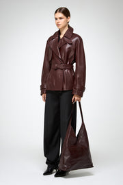 V S P - Elda - Cherry Leather Jacket