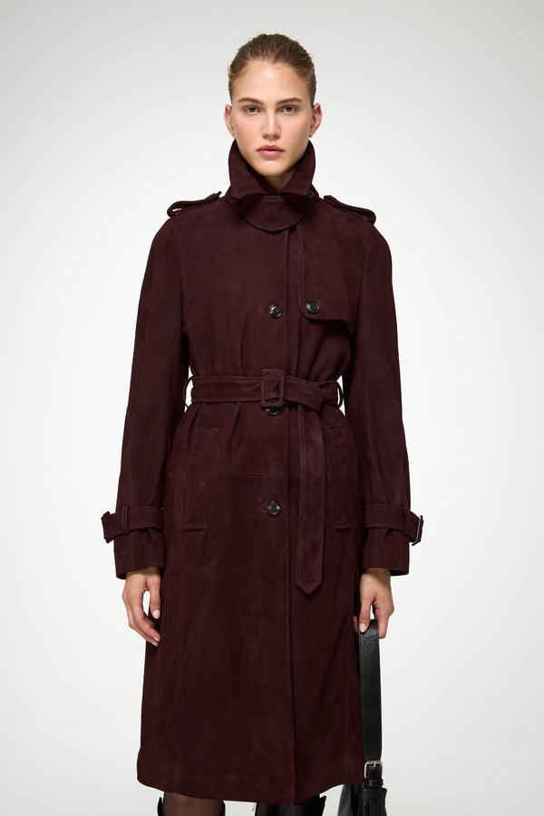 VSP - Helena - Burgundy Leather Coat