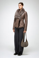 VSP - Adila - Clotho Nude Shearling Jacket