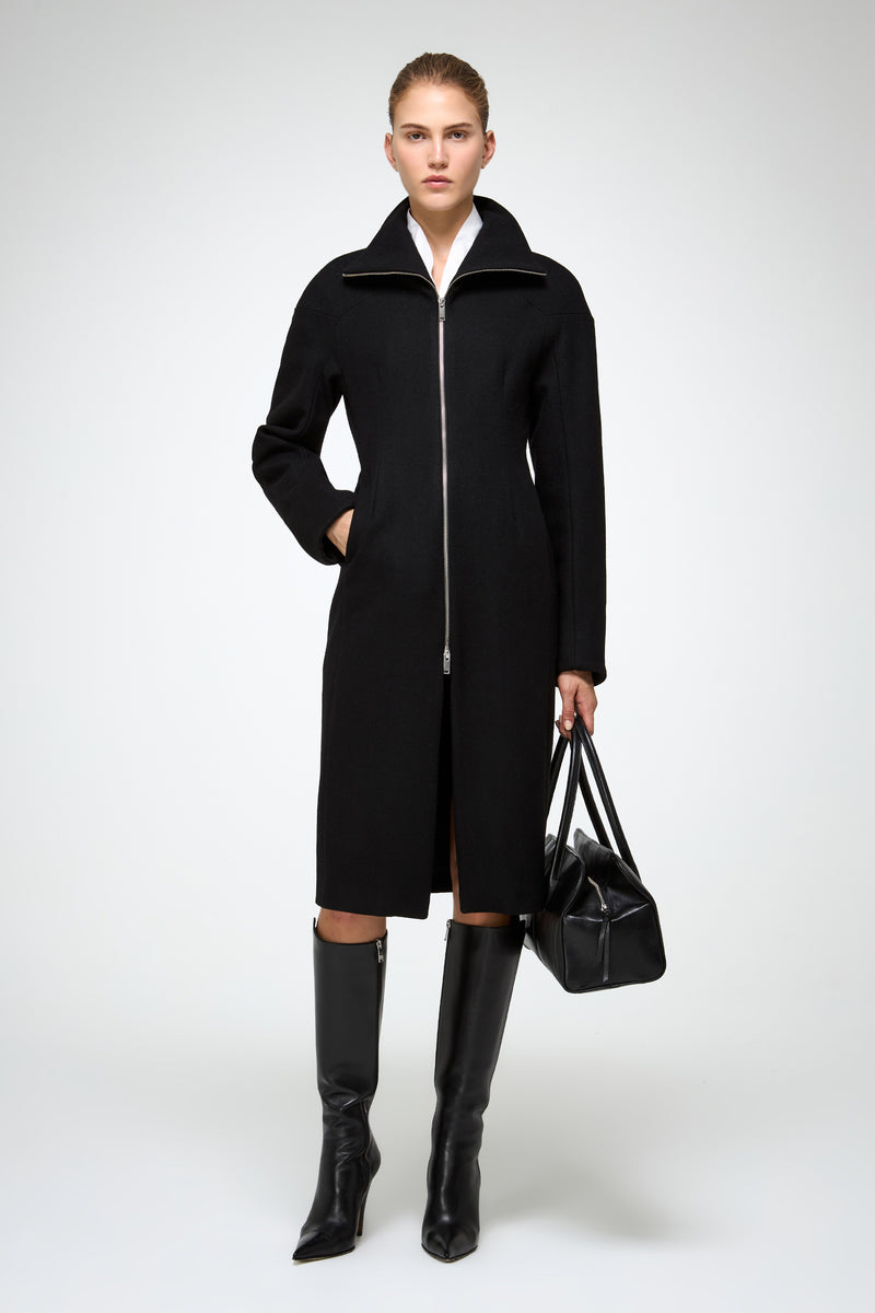 VSP - Zoelle - Black Wool Coat
