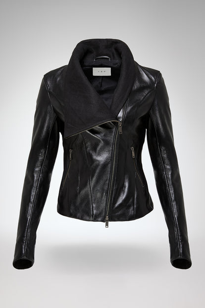 V S P - Edna - Black Leather Jacket