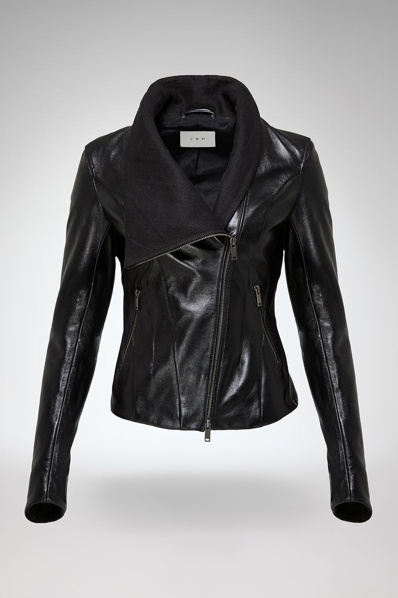 VSP - Edna - Black Leather Jacket