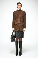 Caterina - Tobacco Leather Coat