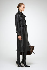 V S P - Isabelle - Black Leather Coat