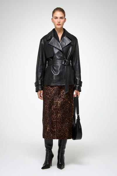 V S P - Elda - Black Leather Jacket