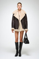 VSP - Antonella - Brown Shearling Coat