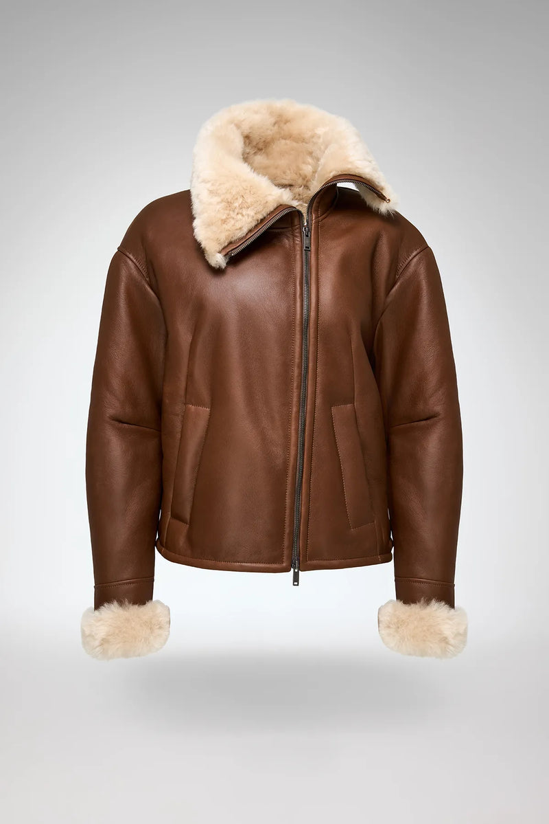 VSP - Pia - Brown Shearling Jacket
