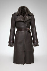 VSP - Lyza - Clotho Brown Shearling Coat