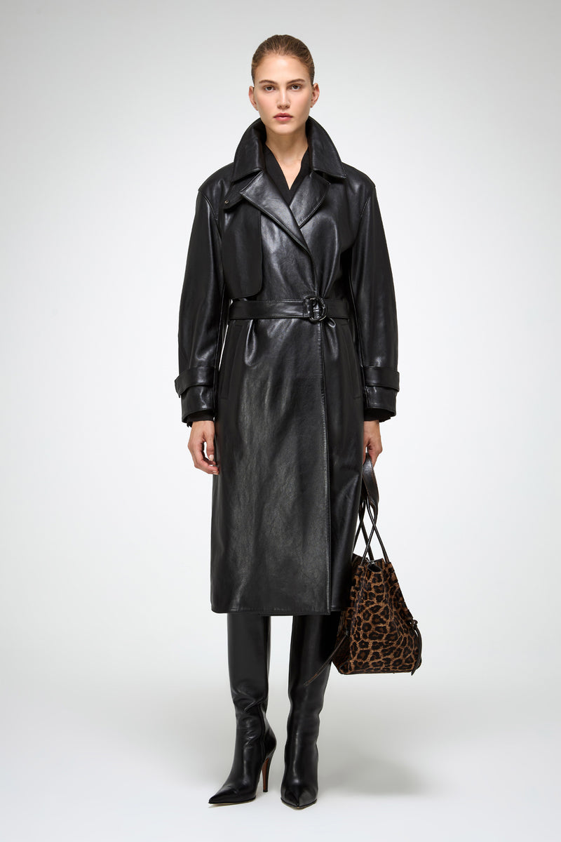 VSP - Isabelle - Black Leather Coat