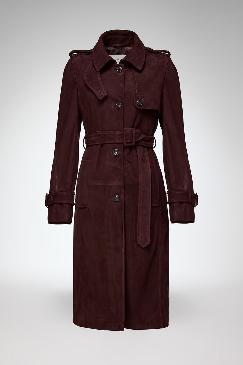 VSP - Helena - Burgundy Leather Coat