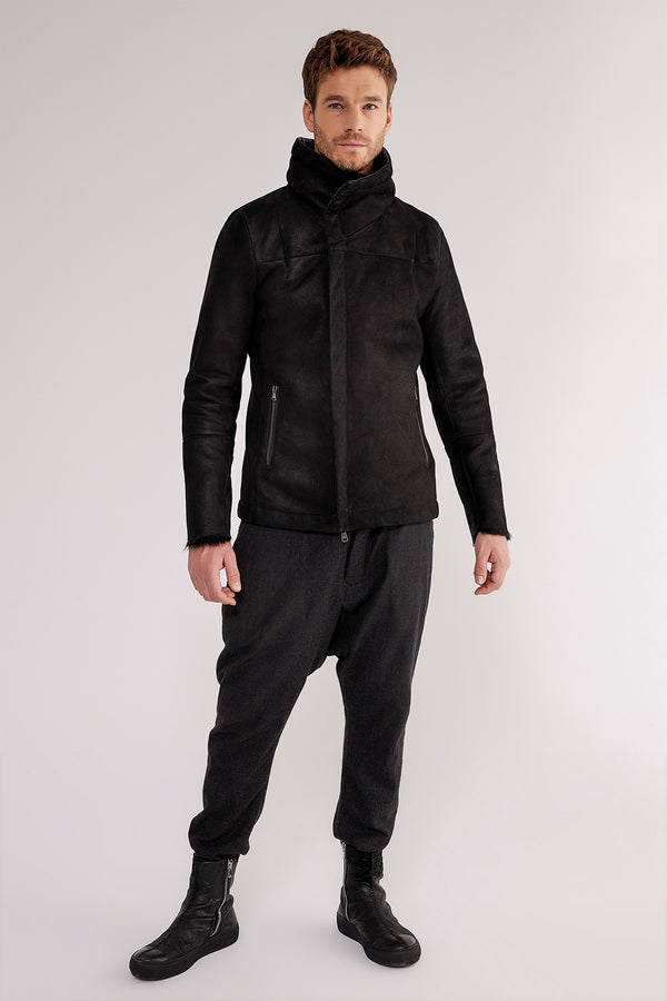 VSP - Luca - Black Shearling Coat