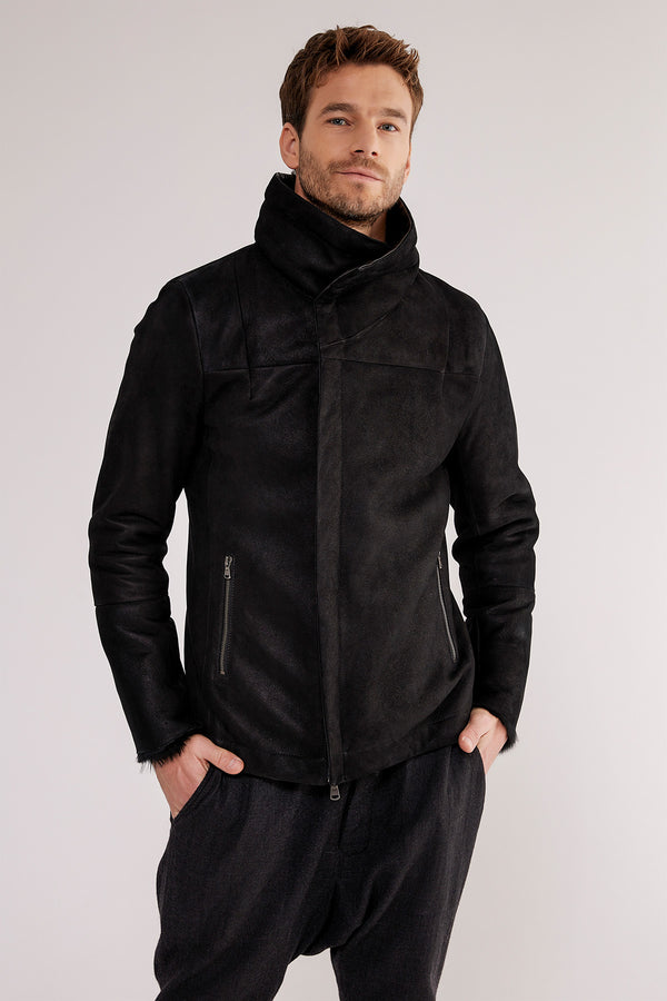 VSP - Luca - Black Shearling Coat