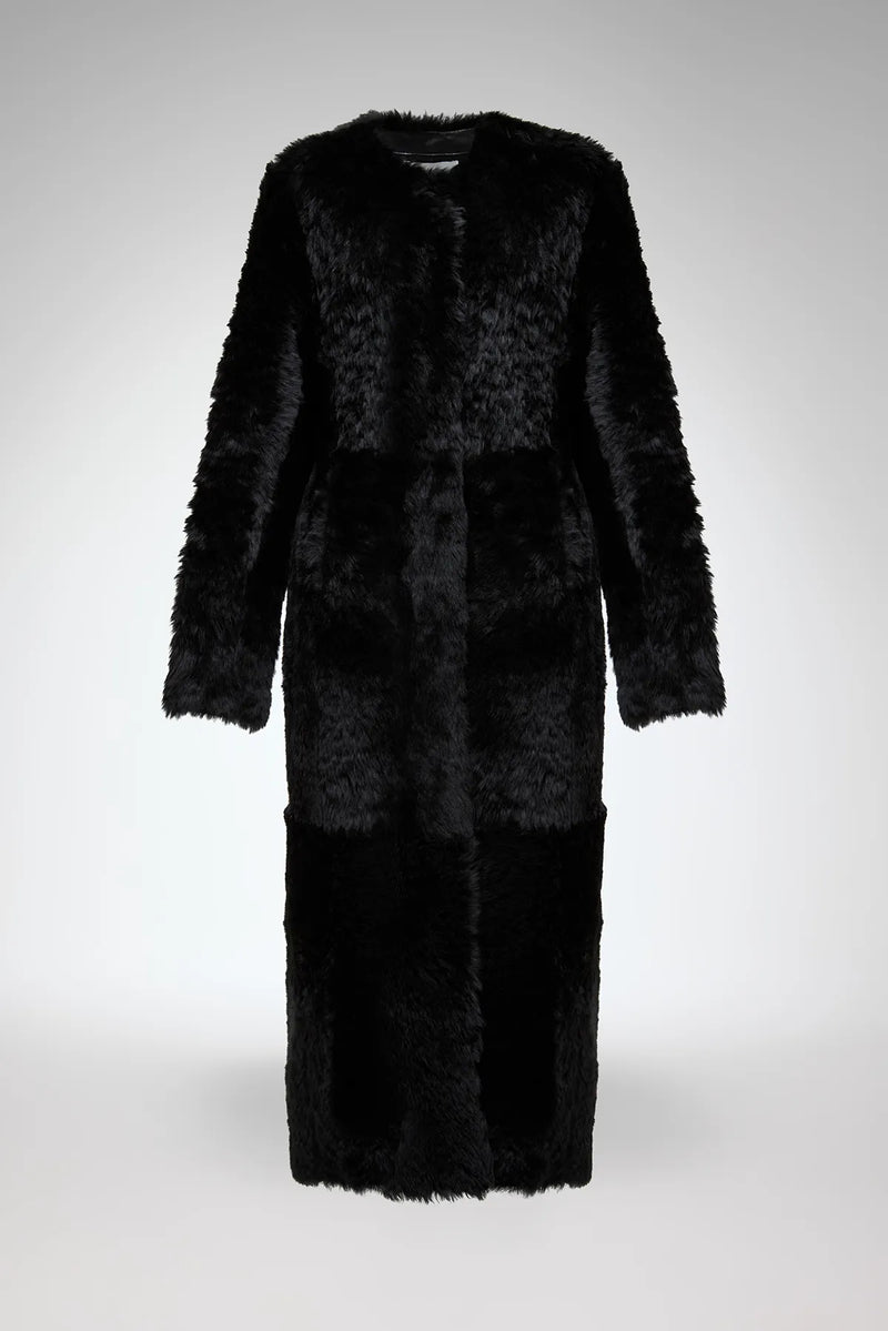 VSP - Inesse - Black Shearling Coat