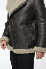 Rico - Anthracite Shearling Coat