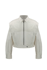 VSP - White Leather Jacket