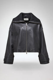 V S P - Olga - Anthracite Leather Jacket