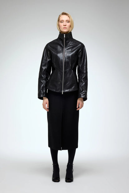 V S P - Carina - Black Leather Jacket