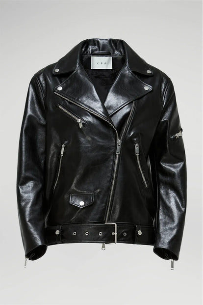 80s ADA leather jacket 2way ボア A-2G-1 牛革 V S P - Ada - Black Leather Jacket