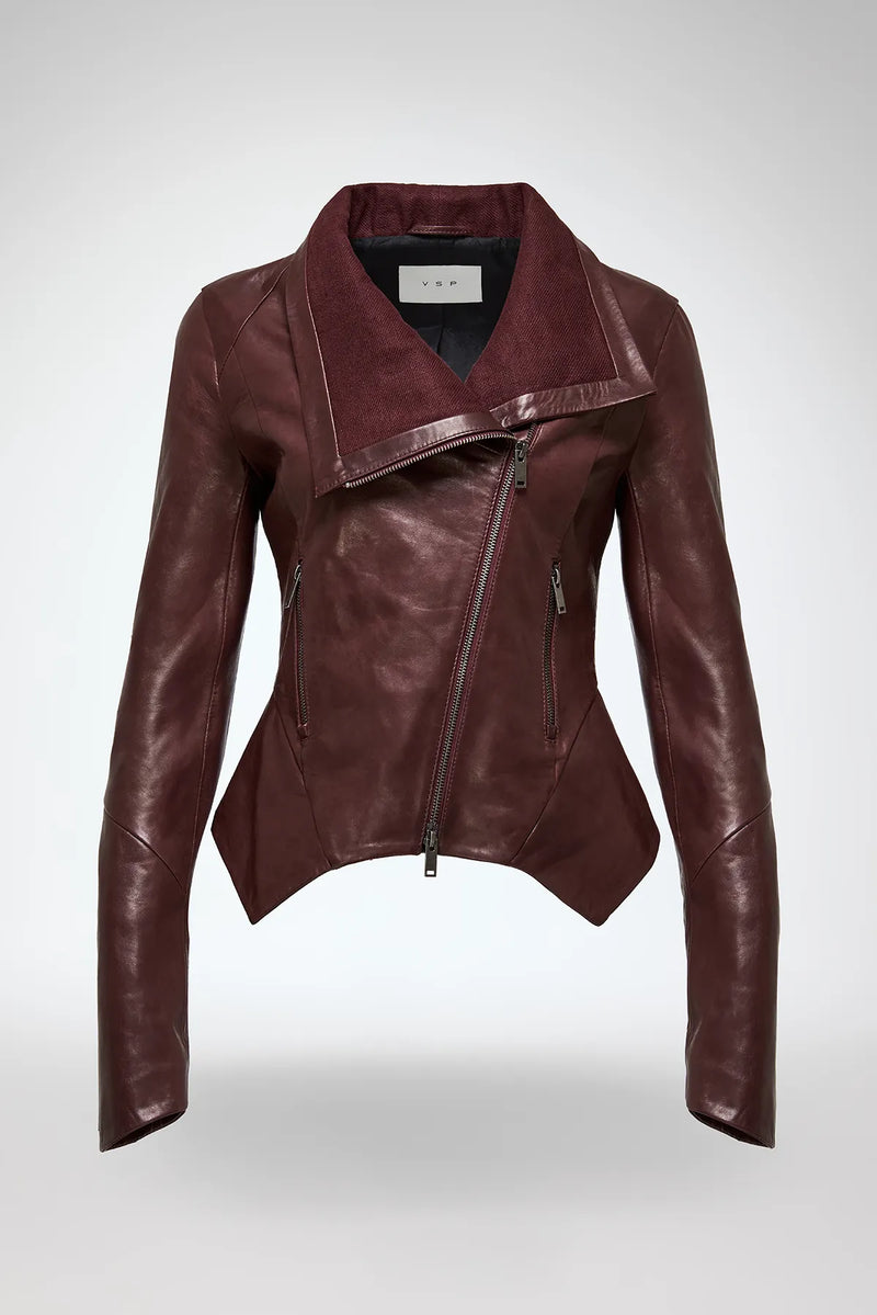 VSP - Sigrid - Cherry Leather Jacket