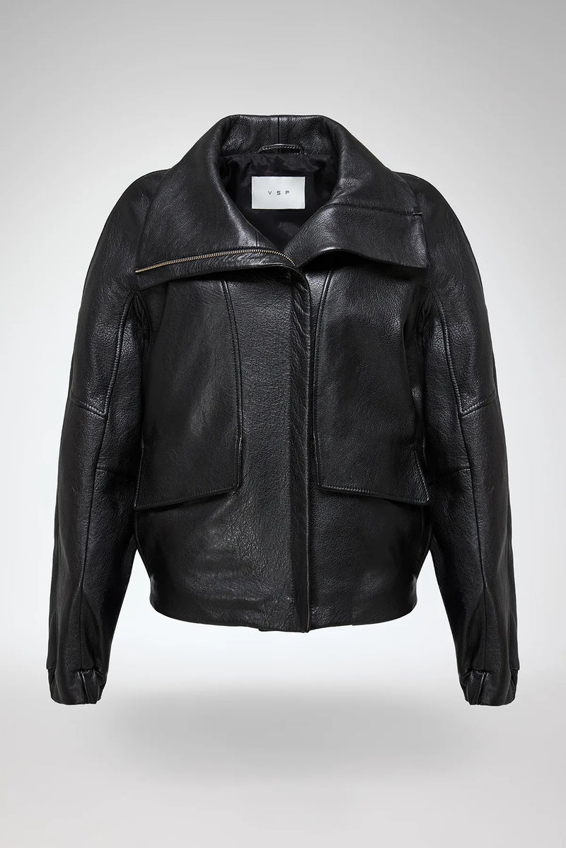 VSP - Titiana - Black Leather Jacket