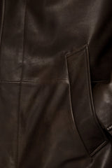 Effe - Manteau en cuir Marron