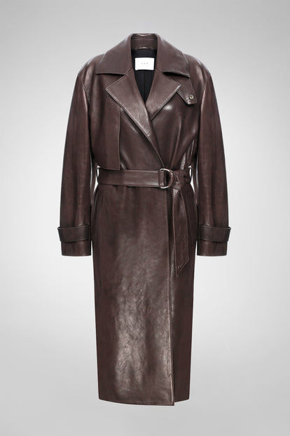 V S P - Isabelle - Brown Leather Coat