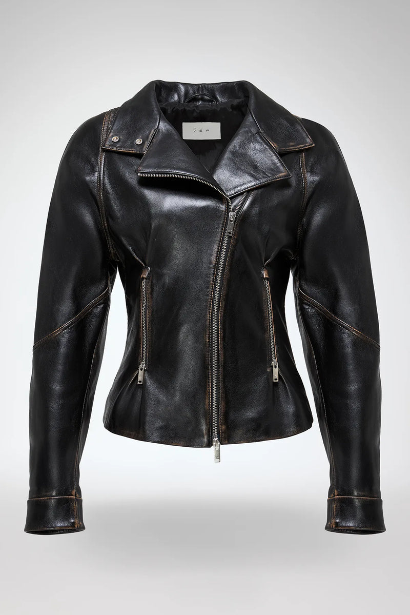 VSP - Julitte - Black Leather Jacket