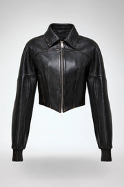 V S P - Abigail - Dark Brown Leather Jacket V S P - Abigail - Dark Brown Leather Jacket