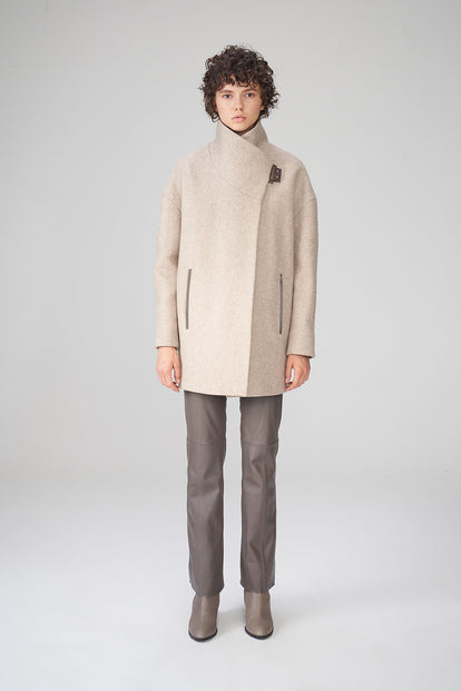 V S P - Liyah - Latte Wool Coat
