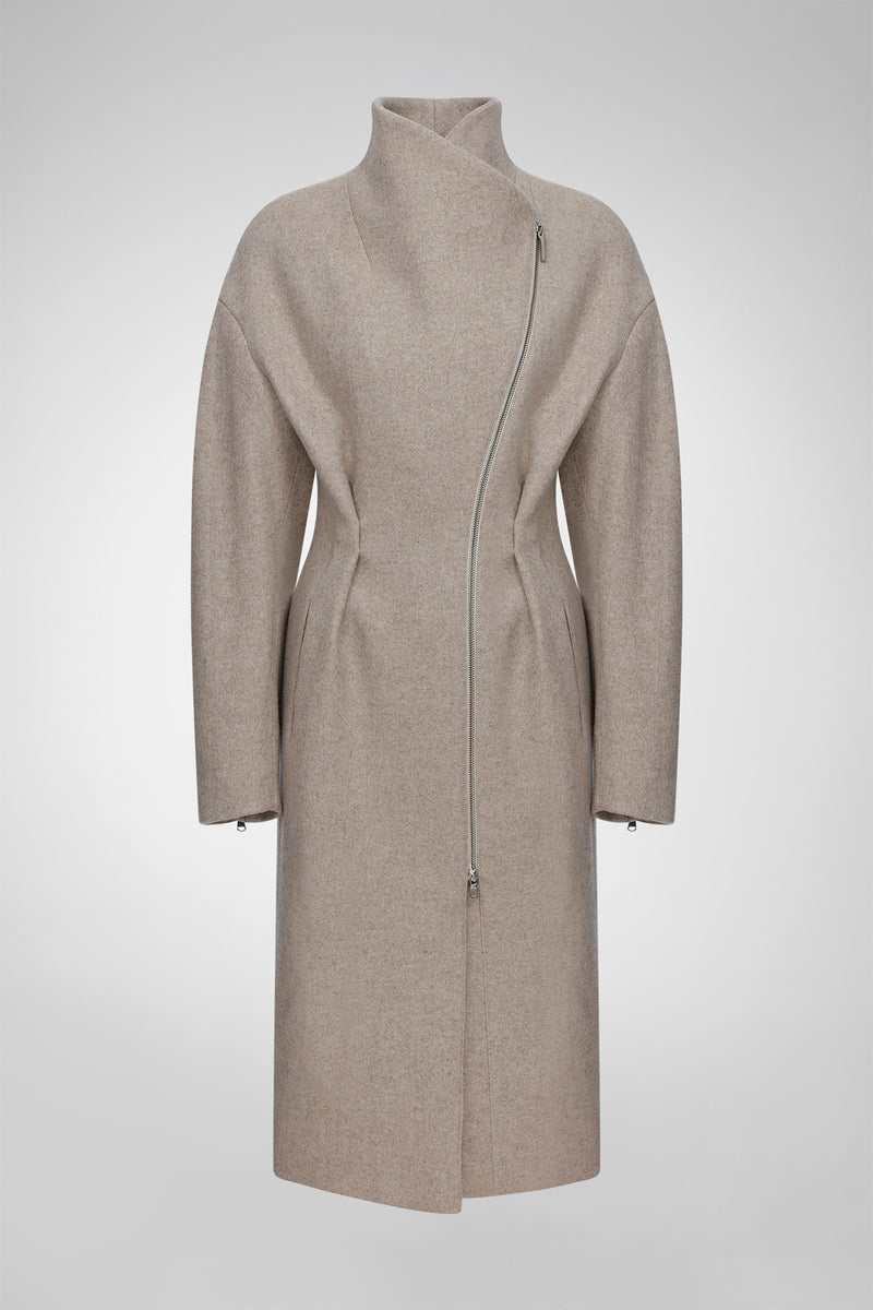 Matilde - Latte Wool Coat