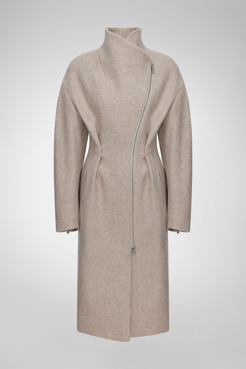 Matilde - Latte Wool Coat