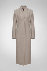 Margaux - Latte Wool Coat