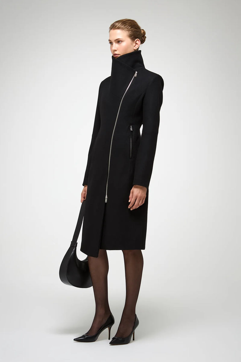 VSP - Vilma - Black Wool Coat