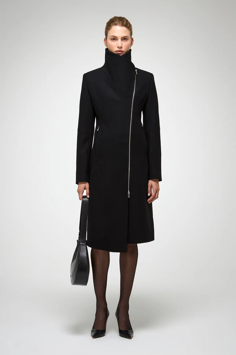 VSP - Vilma - Black Wool Coat