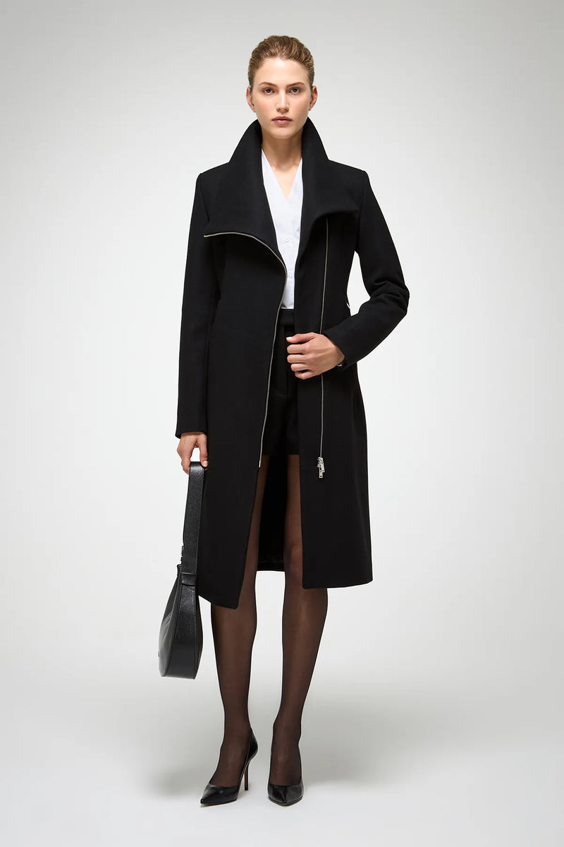 VSP - Vilma - Black Wool Coat