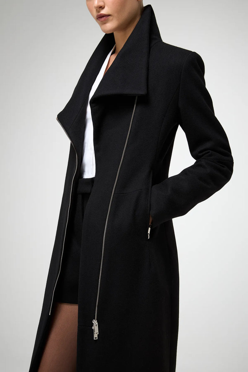 VSP - Vilma - Black Wool Coat