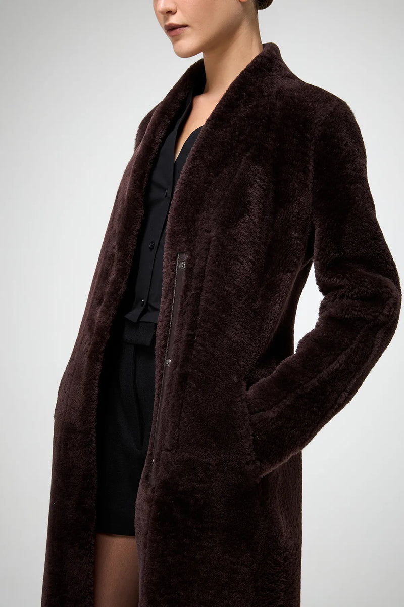 VSP - Flores - Cherry Shearling Coat