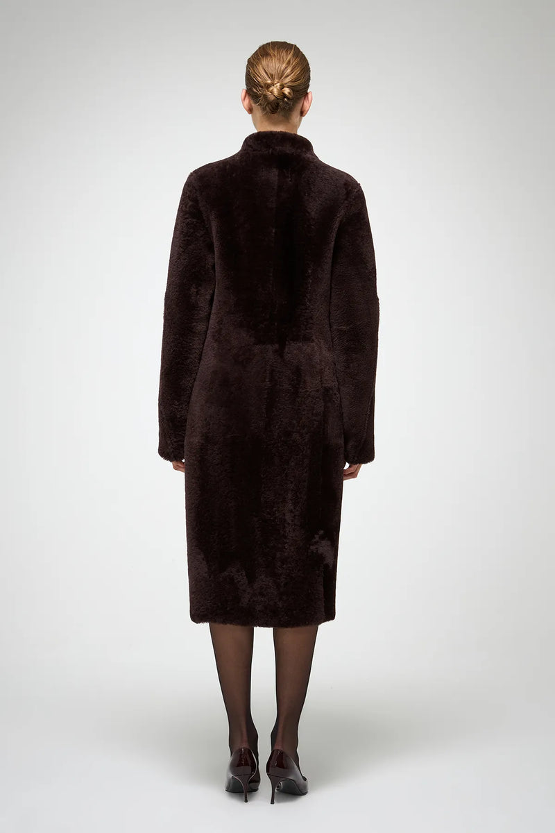 VSP - Flores - Cherry Shearling Coat