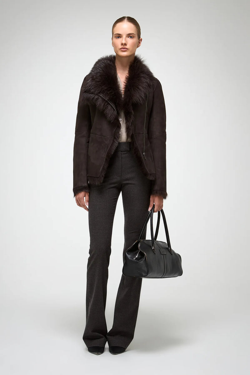 VSP - Adila - Toscana Brown Shearling Jacket
