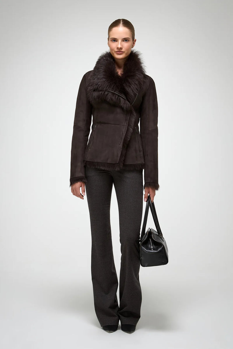 VSP - Adila - Toscana Brown Shearling Jacket