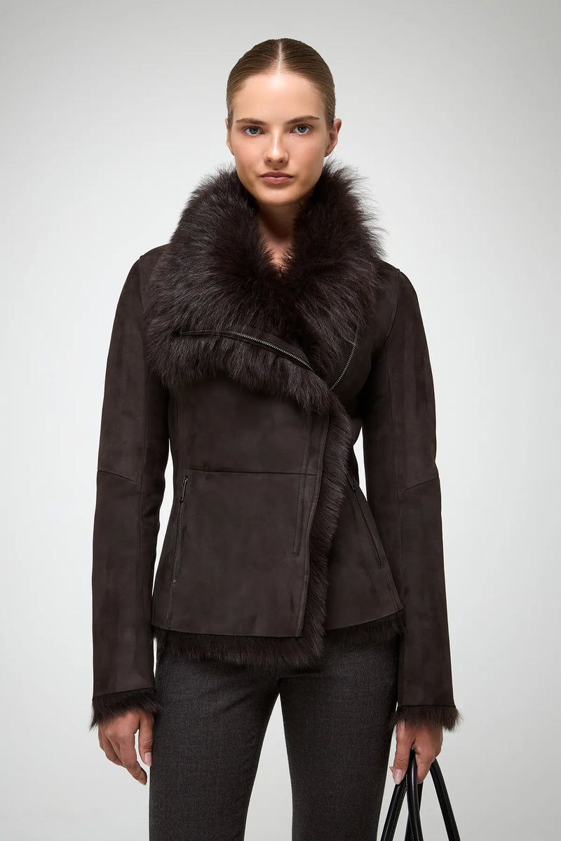 VSP - Adila - Toscana Brown Shearling Jacket