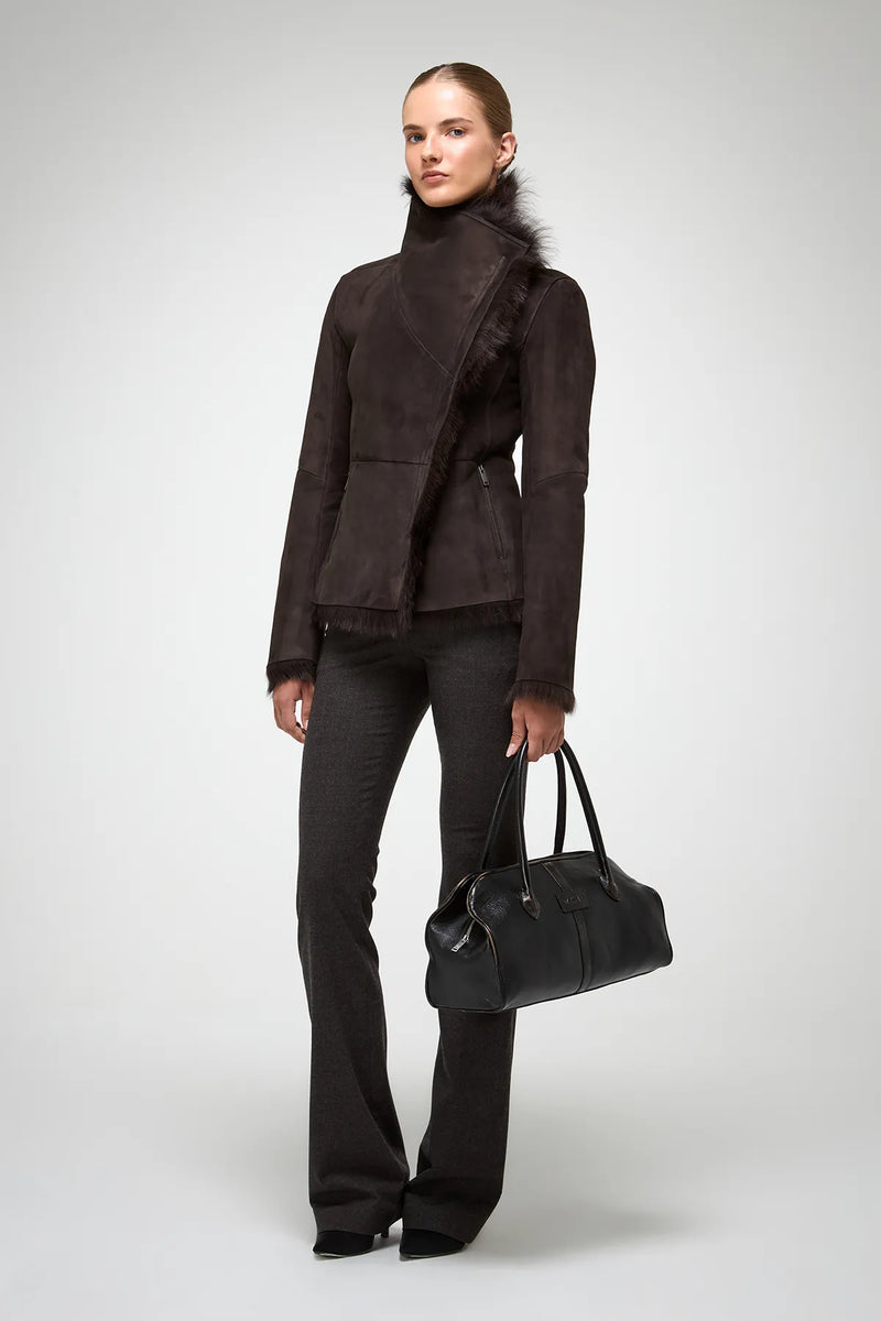 VSP - Adila - Toscana Brown Shearling Jacket