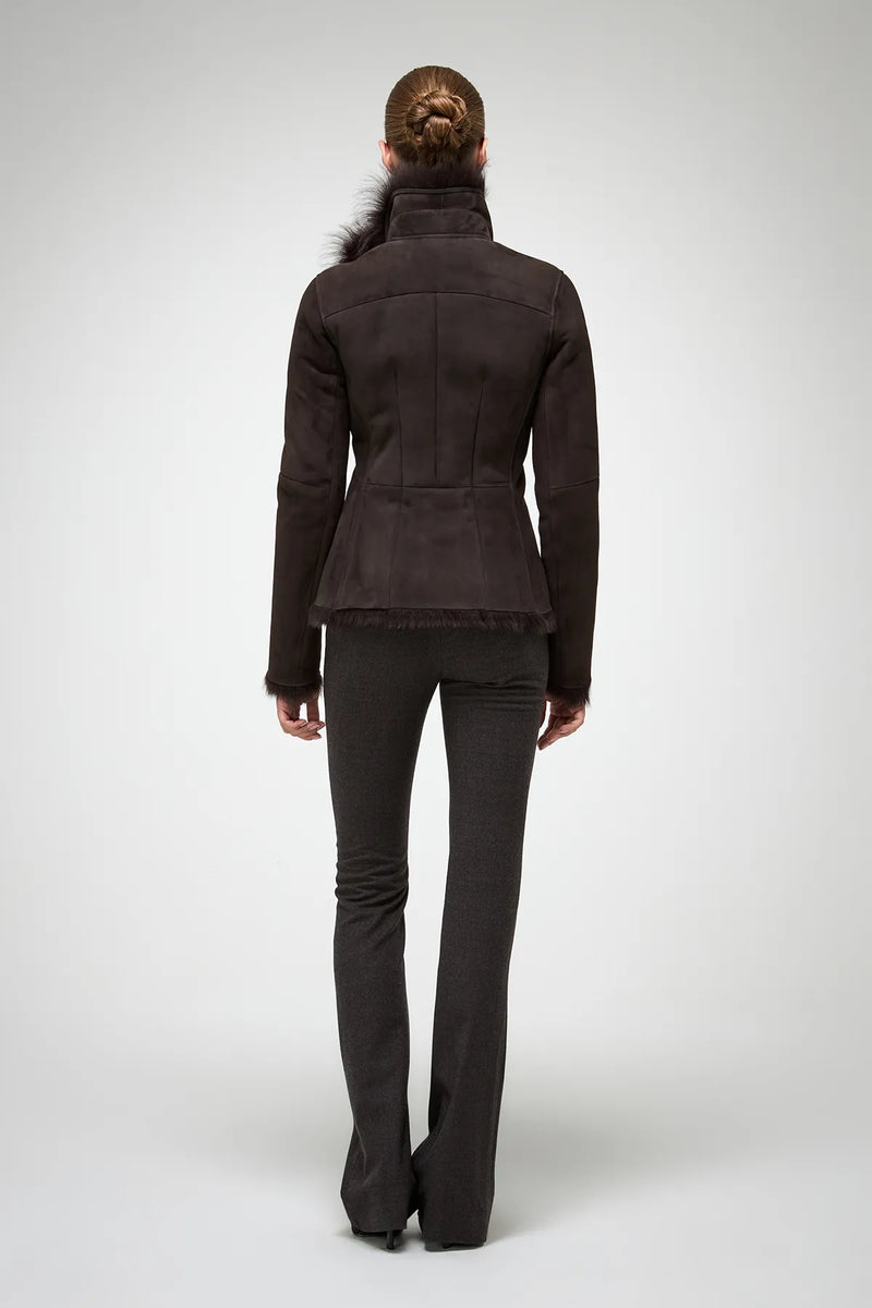 VSP - Adila - Toscana Brown Shearling Jacket