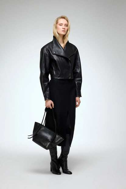V S P - Isla - Black Leather Jacket