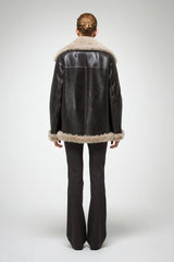 VSP - Antonella - Anthracite Shearling Coat