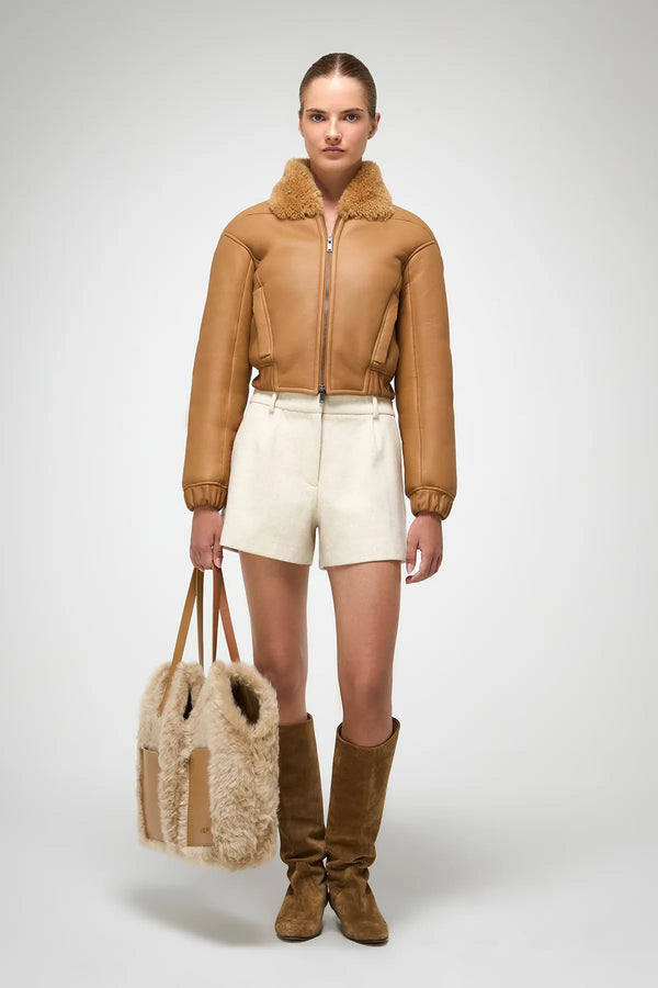 VSP - Sheela - Beige Shearling Jacket
