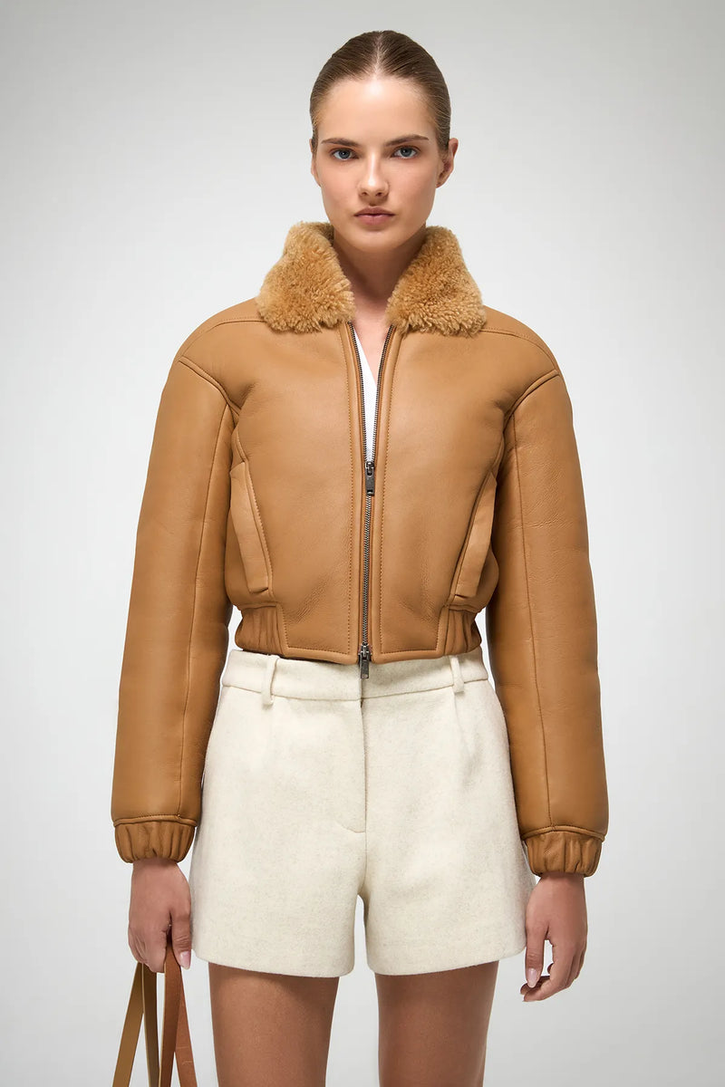 VSP - Sheela - Beige Shearling Jacket